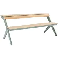 Weltevree - Tablebench - Slimme picknicktafel of bankje met rugsteun - Cement Grijs