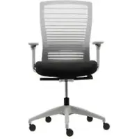 Realspace Florence Ergonomische stoel Synchroonmechanisme Mesh, stof In hoogte verstelbare armleuning In hoogte verstelbare zitting Grijs, zwart 110 kg