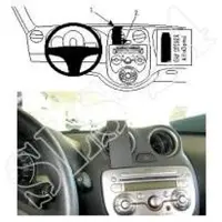 Brodit ProClip houder geschikt voor Nissan Micra 2011-2014 Center mount