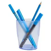 Exacompta Pennenbakje 67610D Classic Polystyreen 95 x 80 x 60 mm Blauw, Transparant 10 Stuks