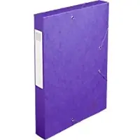 Exacompta Archiefdoos 14015H Paars Gewafeld glanskarton 25 x 33 cm 10 Stuks