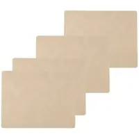 Lind DNA Placemat Square L Nupo Sand (Set van 4)-35 x 45 cm