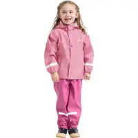Didriksons Slaskeman, regenpak, junior, roze