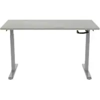 Euroseats Crank Zit-sta-bureau Rechthoekig Oxyd Beton T-Voet 1.400 (B) x 800 (D) x 1.190 (H) mm Metaal