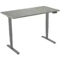Euroseats Zit-sta-bureau Rechthoekig Oxyd Beton T-Voet 1.600 (B) x 800 (D) x 1.275 (H) mm Metaal