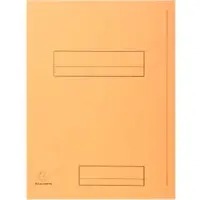 Exacompta 2-Flap map 335002E Licht oranje Karton 24 x 32 cm 250 Stuks