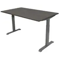 Euroseats Bureau Rechthoekig Logan Eiken T-Voet 1.600 (B) x 800 (D) x 865 (H) mm Metaal