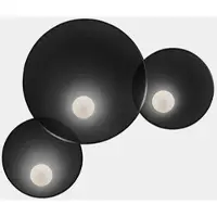 LEDS-C4 Wandlamp Trip, dimbaar, zwart, Woon-/ Eetkamer, Aluminium, Modern, wandlamp