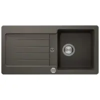 Schock Onderbouwspoel Typos D-100S, afmetingen 860 x 435 mm, kleur: asfalt. Artikelnummer: TYPD100SUGAS