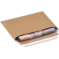 RAJA Kartonnen enveloppen Zelfklevend Met opening aan de lange zijde Bruin 235 x 180 mm 100 Stuks
