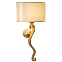 Holländer Wandlamp TROFEO, dimbaar, messing / goud, Woon-/ Eetkamer, metaal, Modern, wandlamp