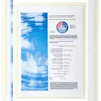 Exacompta 5x Pak van 10 zelfklevende tassen - gladde PVC 14/100ste - A4 - Transparant - 56310E