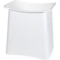 Wenko Wing badzitje/wasmand 33 liter wit