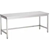 Gastro-Inox RVS werktafel zonder onderblad, 800(l)x600(d)x850(h)mm