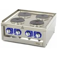 Maxima Professionele Horeca Kookplaat - 4 Pitten - Elektrisch - 60 x 60 cm