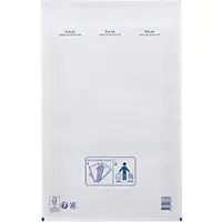 RAJA Luchtkussenenveloppen Wit Zonder Venster 300 (B) x 440 (H) mm Zelfklevend Gerecycled 95% 75 Stuks
