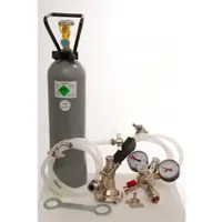Ich-zapfe Accessoirepakket voor biertap 2-kraans - met 2xFustkoppeling Type M, 2,0 kg CO2