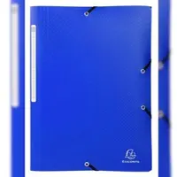 Exacompta 3-Flap map 55812E Donkerblauw Polypropyleen 24 x 32 cm 50 Stuks