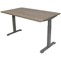 Euroseats Bureau Rechthoekig Robson Eiken T-Voet 1.600 (B) x 800 (D) x 865 (H) mm Metaal