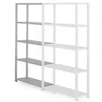 MANORGA Uitbreiding stellingkast 5 Planken 1.000 x 600 x 2.000 mm Grijs