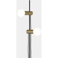LEDS-C4 Design vloerlamp Nude Double, zwart, Woon-/ Eetkamer, Aluminium, Design, vloerlamp