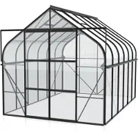 Vitavia Tuinkas Diana 8300 - Veiligheidsglas 3mm - Zwart - 264x321x255cm