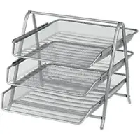 Viking Mesh Brievenbakje Zilver A4 Metaal 29,5 x 35,5 x 26,5 cm
