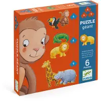 Djeco puzzel dieren FSC - Marmoset & friends - educatief speelgoed.