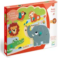 Djeco Puzzel m. Geluiden - Wild Dier - - OneSize - Puzzels