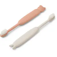 Liewood Tandenborstel Kids Fabio Classic Toddler Toothbrush Pale Tuscany / Sandy (Set van 2)