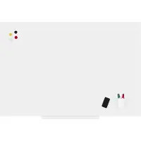 Rocada Whiteboard 6421R (b x h) 150 cm x 100 cm Wit (RAL 9003) Kunststof coating Incl. opbergbakje, Horizontaal- of verticaalformaat