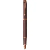 Parker IM Monochrome vulpen | blauwe inkt | bordeauxrode afwerking en details | fijne punt | met geschenkdoos