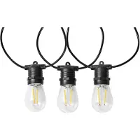Nedis SmartLife Decoratieve LED | Feestverlichting | Wi-Fi | Warm Wit | 10 LED's | 9.00 m | Android / IOS | Diameter bulb: 45 mm - WIFILP01F10