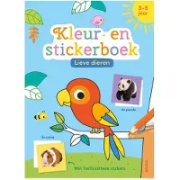 Deltas Lieve dieren kleur en stickerboek Kleurboek