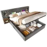 HAUSS SPOLE Salontafels - Koffietafel Elegant Met Veelzijdige Functionaliteit - 79x79x46 cm - Spaanplaat - Naturel