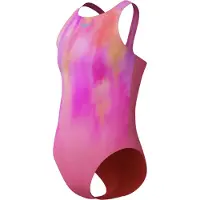Speedo - Kid's Print Pulseback One Piece - Badpak 164, roze