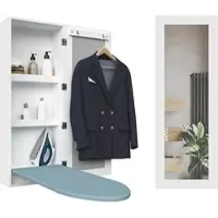 OKWISH Uitschuifbare terras tafel, eettafel met LED-verlichting en X-vormige verstevigingen. Uitschuifbare keukentafel met geïntegreerde LED-verlichting, hout