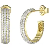 GUESS Oorbellen 'Essenza' goud / transparant