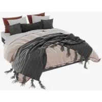 MODFU Uitschuifbed zonder matras, 90/180x200 cm, multifunctioneel bed/jeugdbed met USB en Type-C poorten, uitschuifbaar bed met lattenbodem, beige