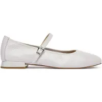 Caprice Ballerina met riempjes parelwit