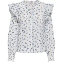 ONLY Blouse 'ONLIdris' marine / royal blue/koningsblauw / lichtblauw / wit