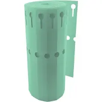 Combicraft Beschrijfbare sleufetiketten PVC groen 200x20mm - 1000 stuks op rol