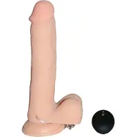 Realrock Vibrating Realistische Dildo 23.5 cm - Met Scrotum