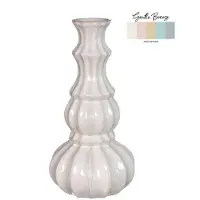 Ideas 4 Seasons Vaas Delphi Ø10,3xH20cm crème zand crème Keramiek Vaas