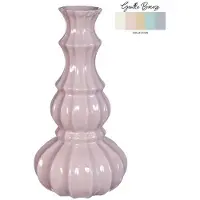 Ideas 4 Seasons Vaas Delphi Ø10,3xH20cm zachtroze roze Keramiek Vaas