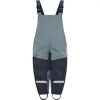 Didriksons - Kid's Foxen Bib Pant - Regenbroek 110, grijs