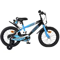 Volare Sportivo kinderfiets - voor jongens - 16 inch - blauw/zwart - met twee handremmen