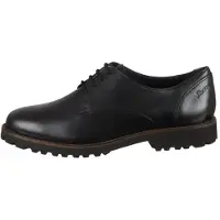 Sioux Meredith-700-H Damenschuhe Schnürschuhe Elegant Slipper Schwarz Freizeit