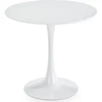 Idimex Eettafel LOIRE, rond, 80 cm, met tafelblad van MDF – wit