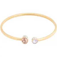 Swarovski Armband goud / lavendel / rosa / transparant